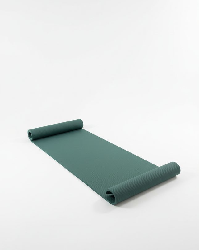 Yogamatte mit Tragegurt - dunkelgrün, 20 mm - Ansicht 5