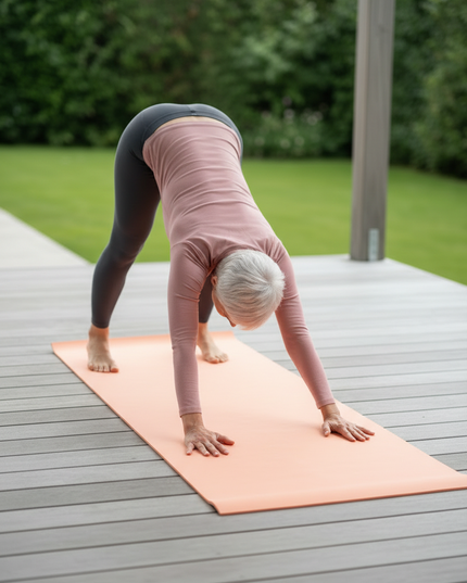 Orange Yogamatte 180 x 50 cm - rutschfest, faltbar - Ansicht 2