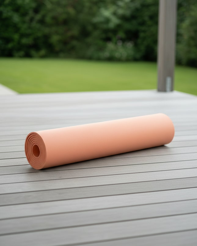 Orange Yogamatte 180 x 50 cm - rutschfest, faltbar - Ansicht 3