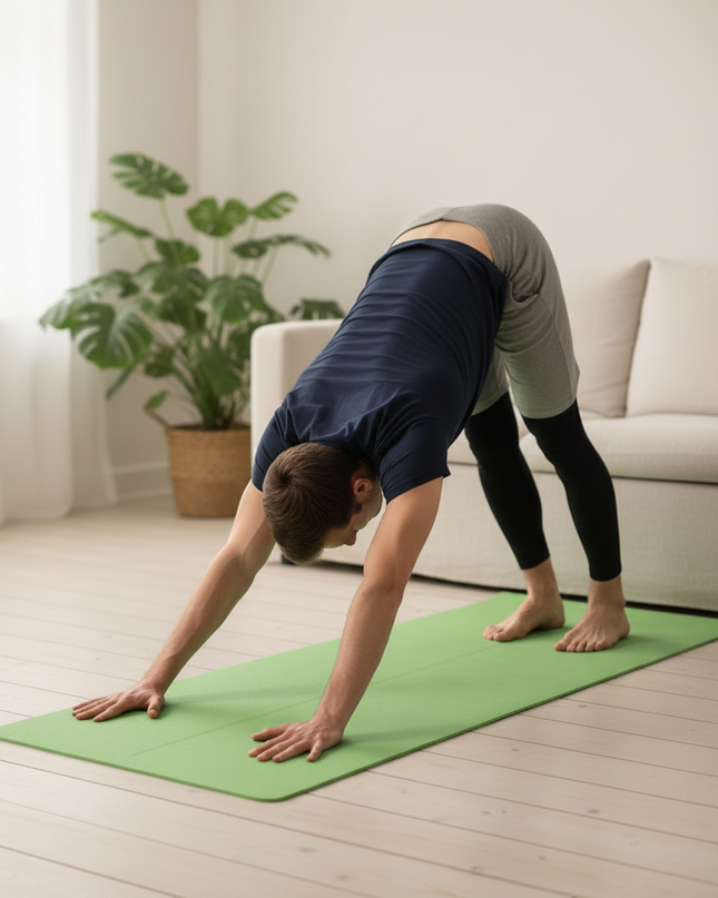 Yogamatte rutschfest und faltbar - grün, 3/4/6 mm - Ansicht 2