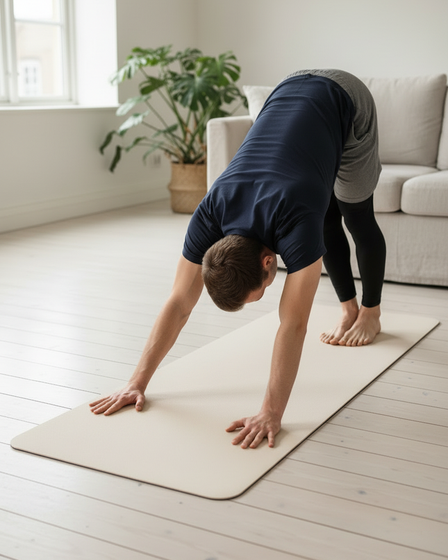 Yogamatte rutschfest mit Tasche - 6 mm, 180 x 57 cm - Ansicht 2