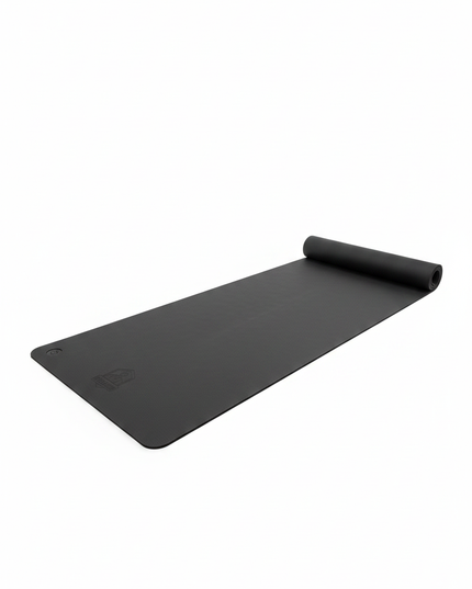 Yogamatte weich und rutschfest in Schwarz - 6 mm Dicke - Ansicht 5
