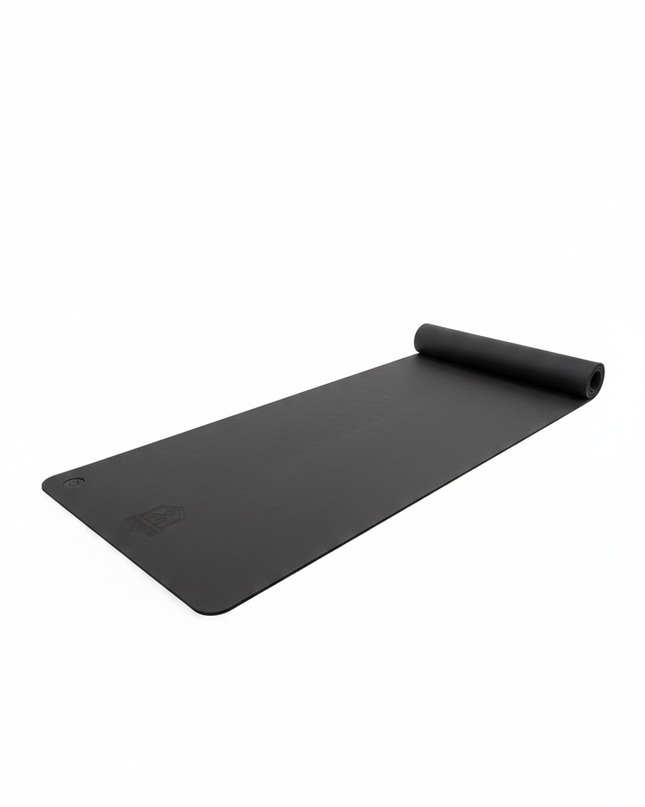 Yogamatte weich und rutschfest in Schwarz - 6 mm Dicke - Ansicht 5