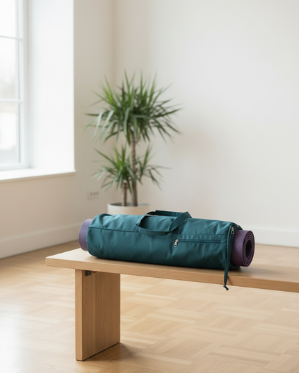Wasserdichte Yogamattentasche in Petrolblau - 78 cm - Ansicht 2