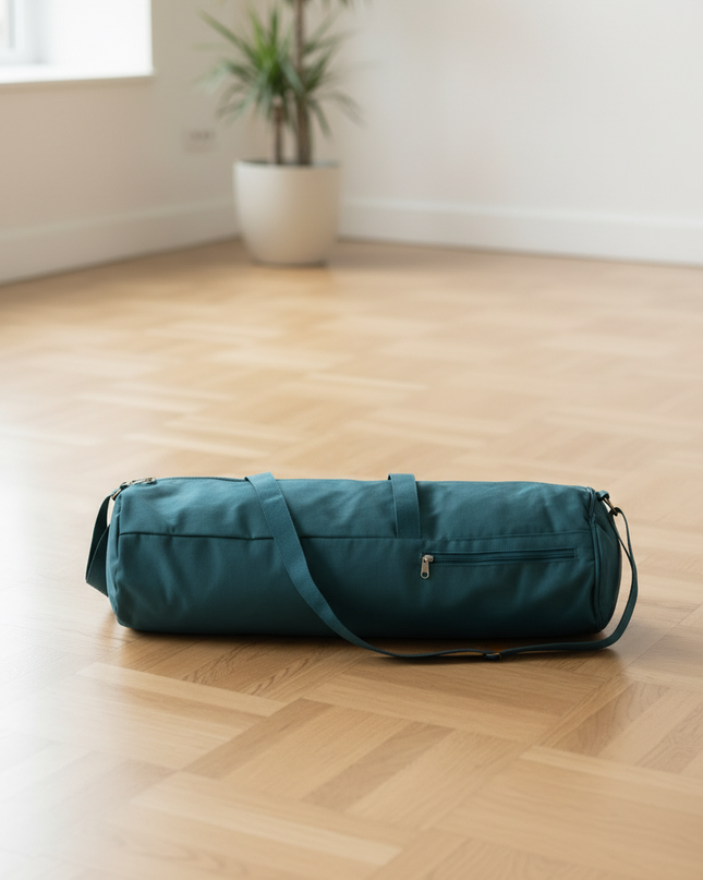 Wasserdichte Yogamattentasche in Petrolblau - 78 cm - Ansicht 3