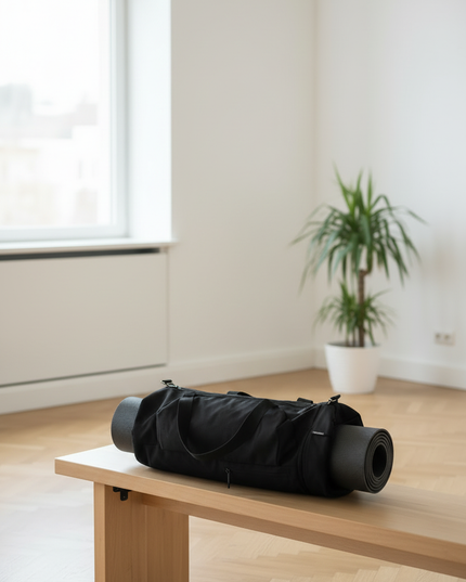 Yogatasche aus Baumwolle - schwarz, 78 cm - Ansicht 2
