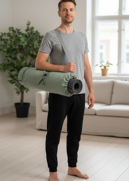 Yogatasche Nylon in Salbeigrün - mit Kordelzug - Ansicht 1