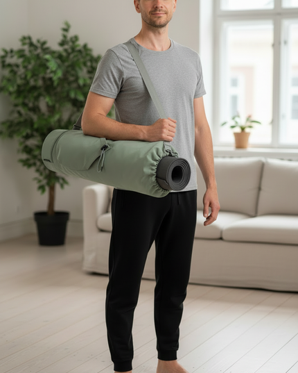 Yogatasche Nylon in Salbeigrün - mit Kordelzug - Ansicht 2