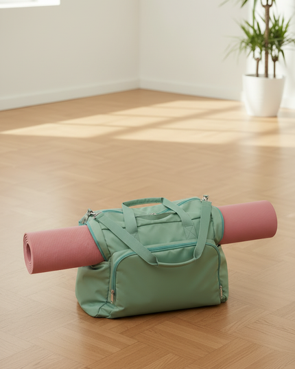 Yogatasche Rucksack mintgrün - geräumig & praktisch - Ansicht 3