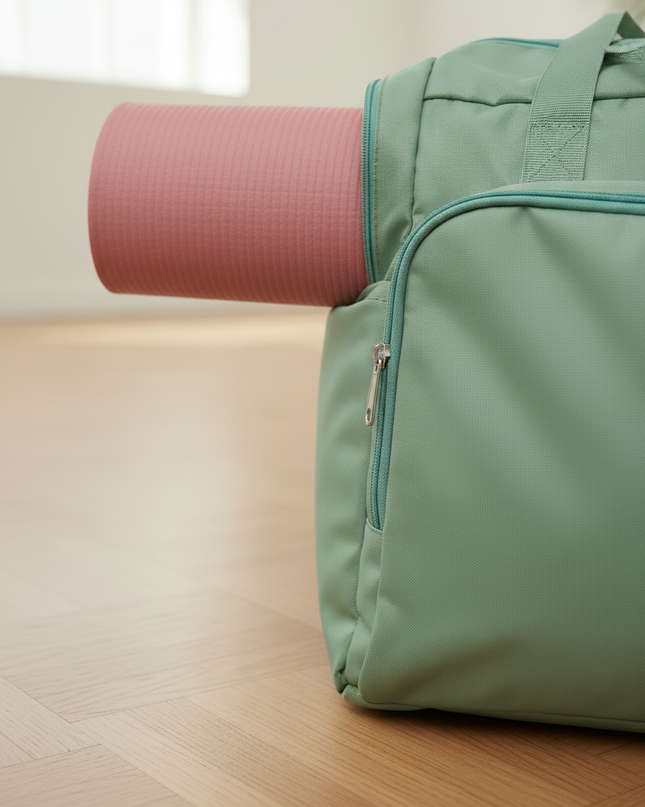 Yogatasche Rucksack mintgrün - geräumig & praktisch - Ansicht 4