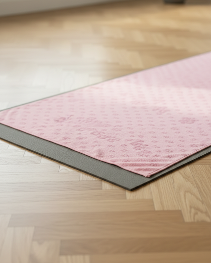 Yogatuch mit Noppen - rutschfestes rosa Mikrofaser-Handtuch - Ansicht 4